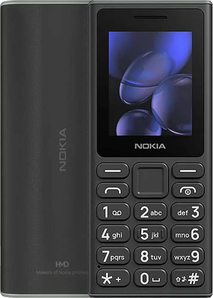 Nokia 108 Dual SIM Mobile, 4MB Internal Memory, 4MB RAM, 2G Network, Black