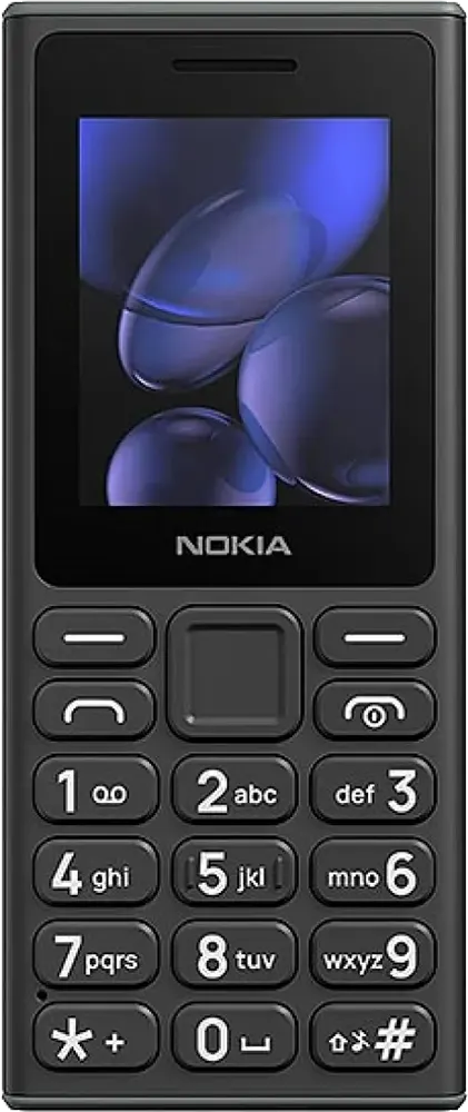 Nokia 108 Dual SIM Mobile, 4MB Internal Memory, 4MB RAM, 2G Network, Black