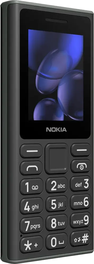 Nokia 108 Dual SIM Mobile, 4MB Internal Memory, 4MB RAM, 2G Network, Black