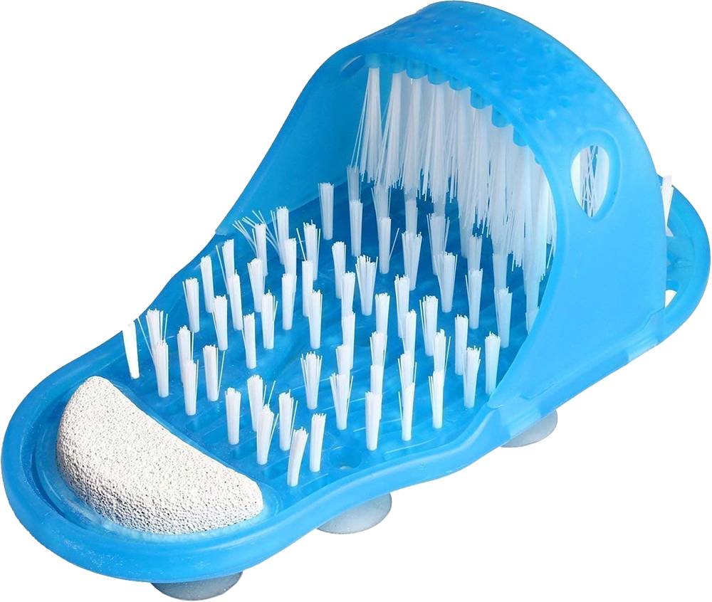 Medical Massage Slipper for Foot Massage and Cleaning, Light Blue