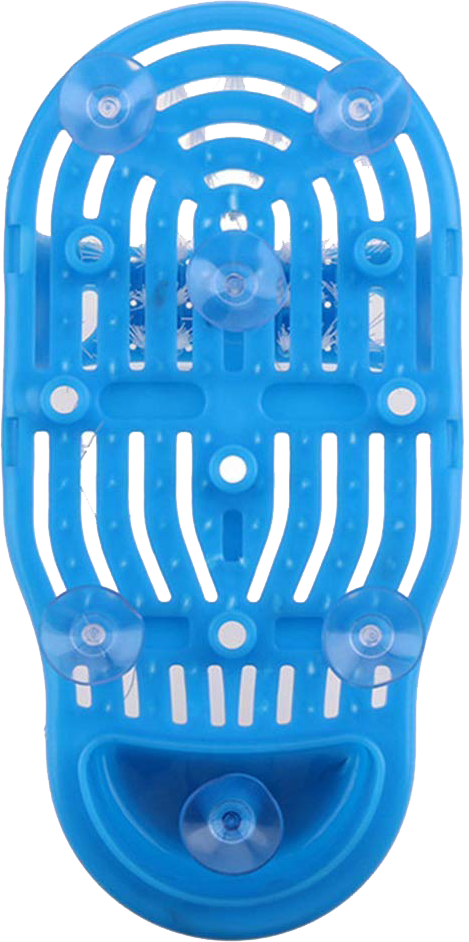 Medical Massage Slipper for Foot Massage and Cleaning, Light Blue