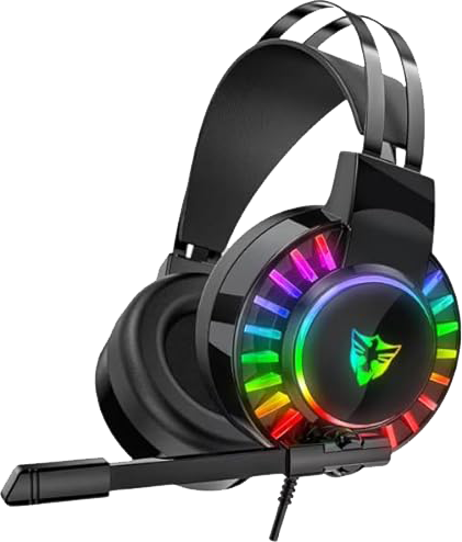 E-Sport Wired Gaming Headset, RGB Lighting, 3.5mm Jack, Black, G605