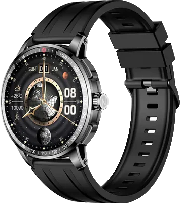 ساعة ايتل الذكية هورايزون 1.43 انش، شاشة لمس اموليد، مقاومة للماء، بطارية 350 مللي امبير، رمادي نيزكي