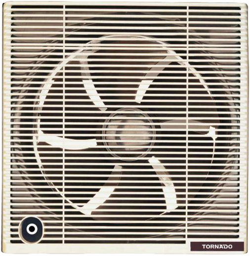 شفاط حائط حمام تورنيدو، 30*30، شبكة للحماية والخصوصية، جسم معدن، كريمي، TVS-25CM