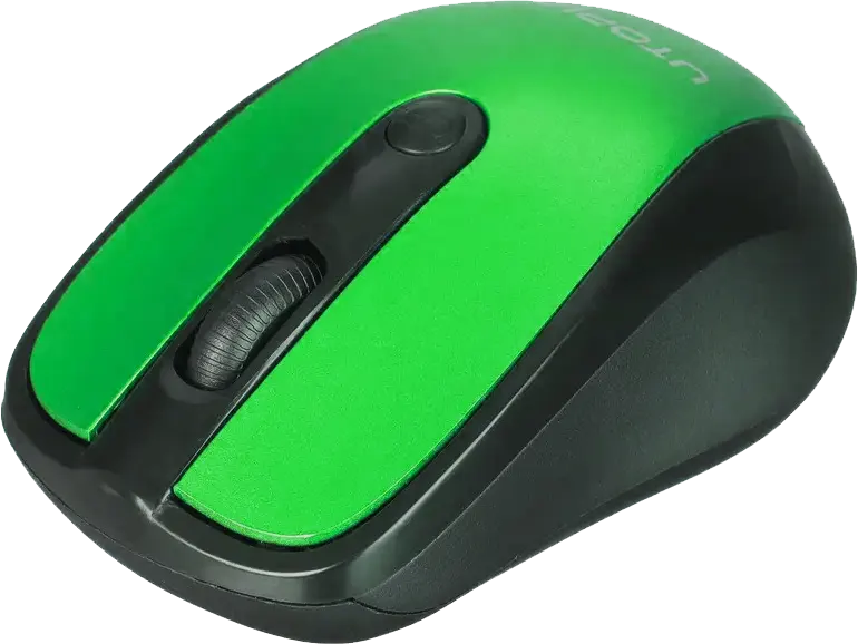 Mouse Wireless Utopia, 1600 Dpi, Black*Green, U-101