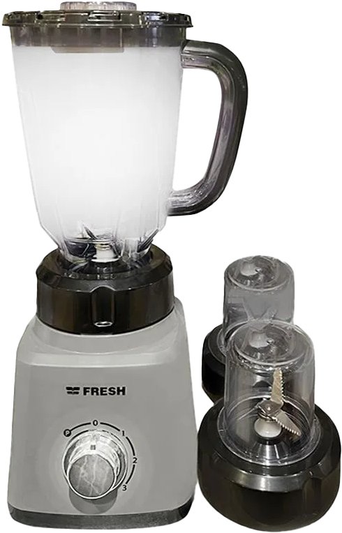 Fresh Electric Blender Chef 360 Watt, 1.5 Liter, 2 Mills, grey