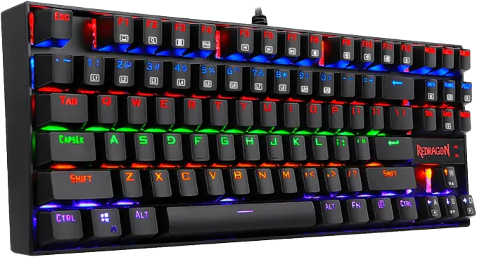 Redragon Kumara Mechanical Wired Gaming Keyboard, RGB Lighting, Red Switch, K552-KR