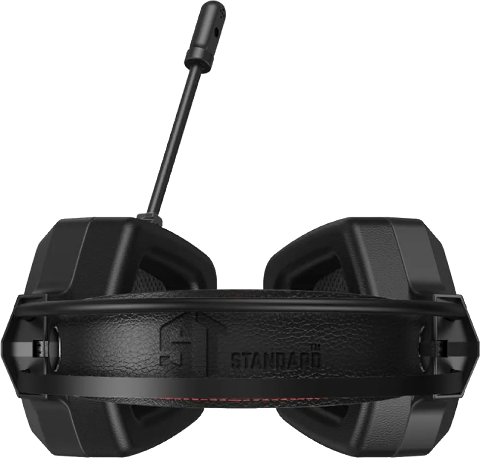 Standard Wired Gaming Headset, USB, Microphone, RGB Light, Black
