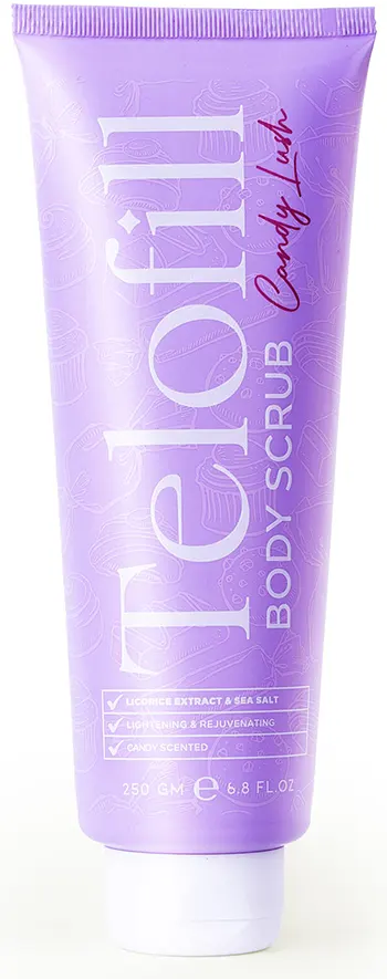 Telofill Candy Lush Body Scrub, 250Gm .