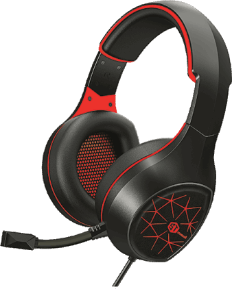 Standard Wired Gaming Headset, Built-in Omnidirectional Microphone, Stereo Sound, USB Port, Black*Red, GM-2100R