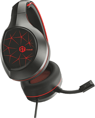 Standard Wired Gaming Headset, Built-in Omnidirectional Microphone, Stereo Sound, USB Port, Black*Red, GM-2100R