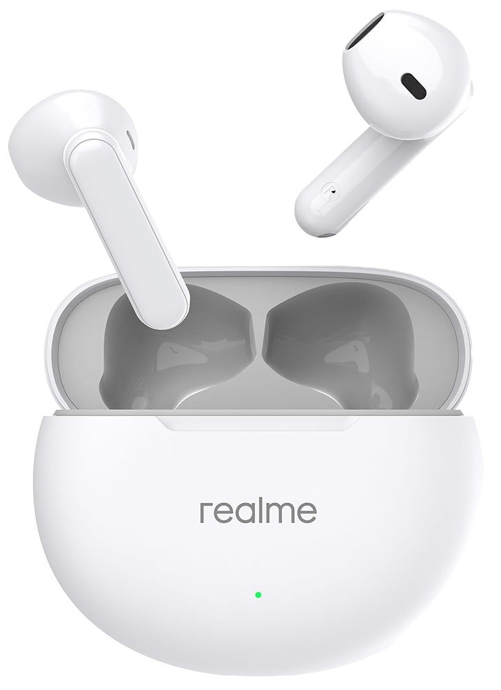 Realme BUDS T01 Bluetooth Noise Cancellation IPX4 Water  Resistance White RMA2406