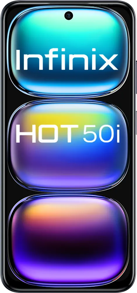 موبايل انفينيكس هوت 50i، ثنائي الشريحة، ذاكرة داخلية 128 جيجابايت، رامات 6 جيجابايت، شبكة الجيل الرابع إل تي إي، أسود