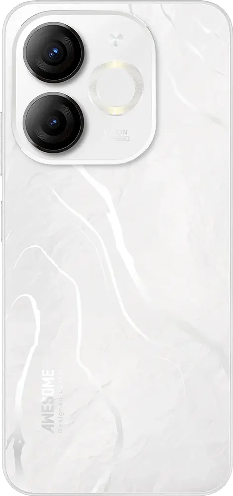 Itel A80 Dual SIM Mobile, 128GB Memory, 4GB RAM, 4G LTE, Glacier White