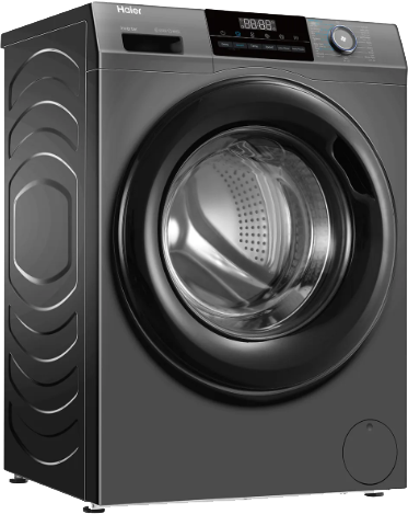 غسالة ملابس هاير فول اوتوماتيك تحميل أمامي، 9 كيلو، 1400 لفة، انفرتر، خاصية البخار، شاشة ديجيتال، سيلفر، HW90-BP14929AS6