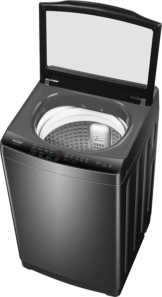 غسالة ملابس فوق اتوماتيك هاير تحميل علوي ، 11 كيلو ، شاشة ديجيتال ، باب هيدروليك ، فضي ،HWM110-316S6