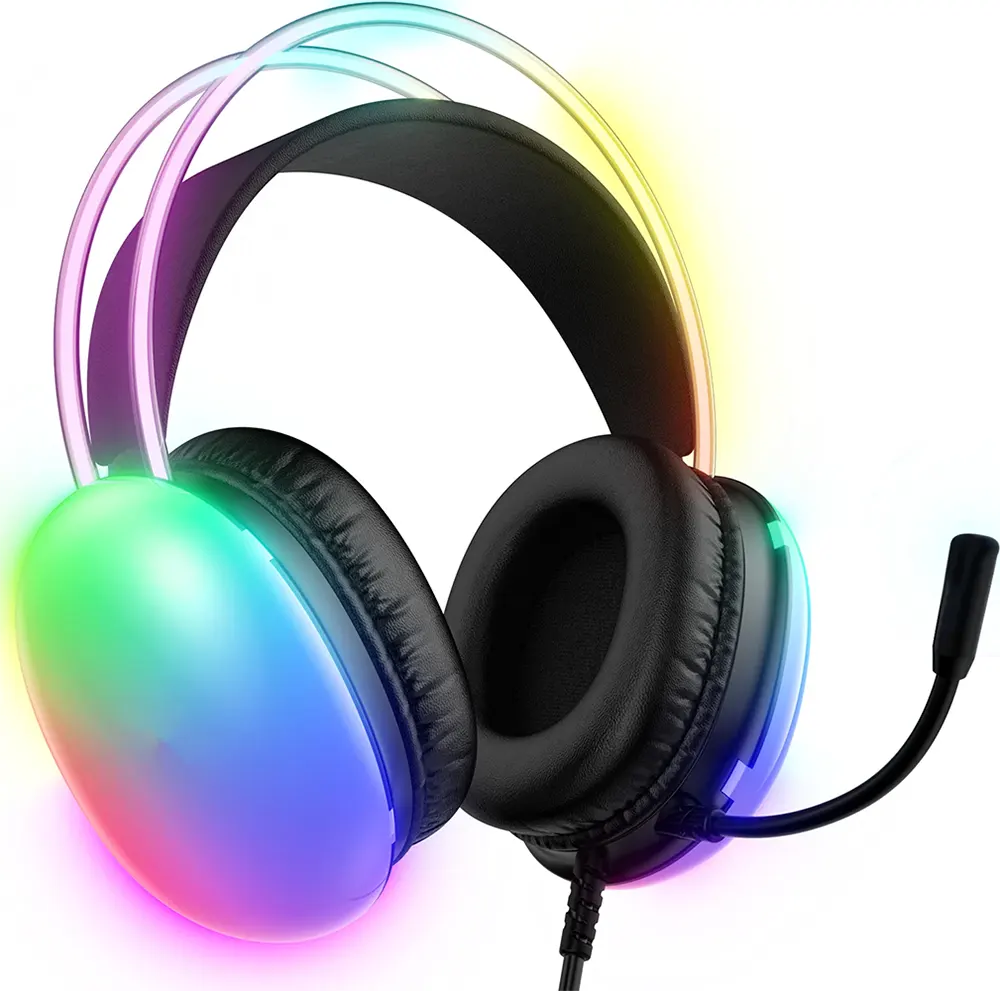 Spark Wired Gaming Headset, Built-in Microphone, USB and 3.5mm audio jack, Black, H103