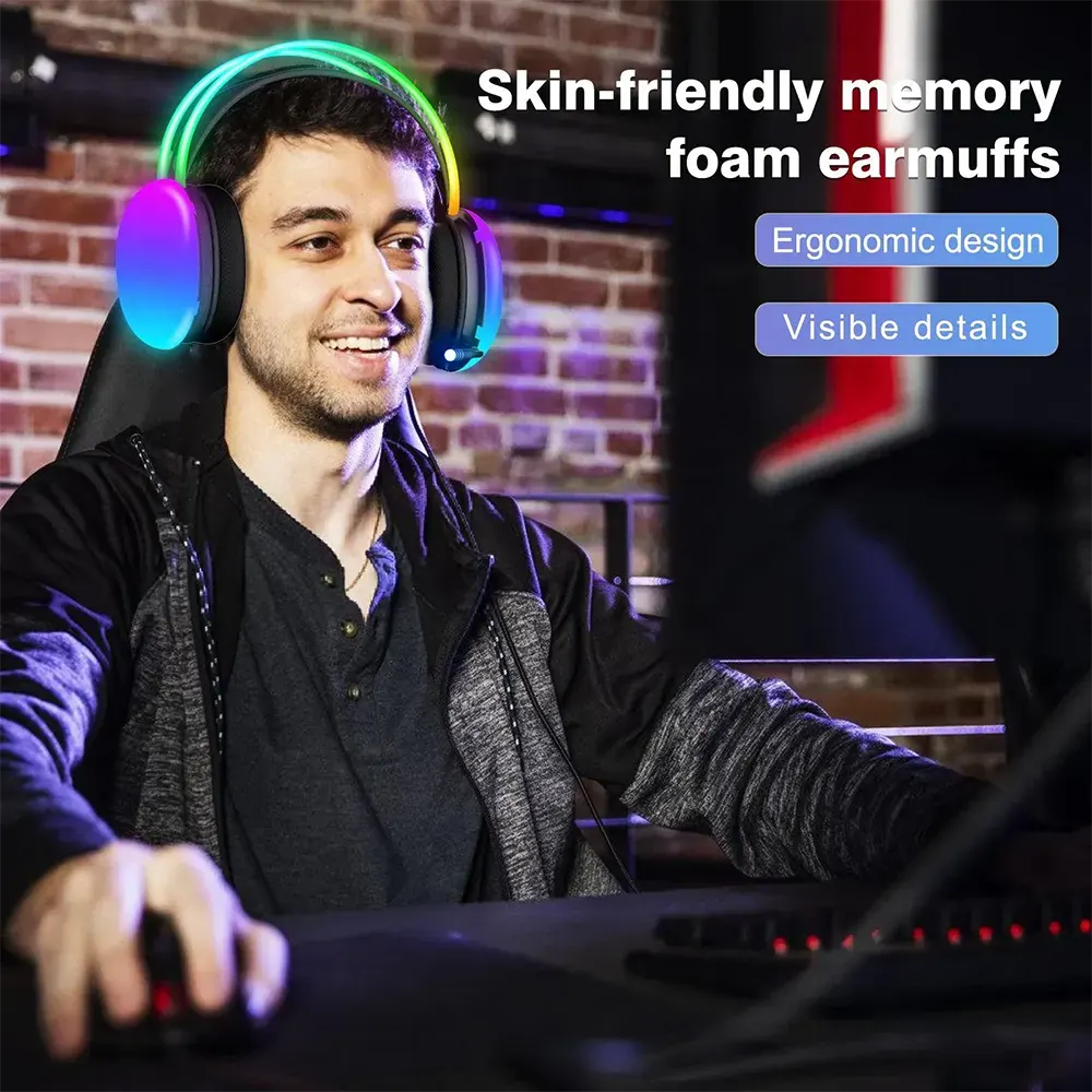 Spark Wired Gaming Headset, Built-in Microphone, USB and 3.5mm audio jack, Black, H105