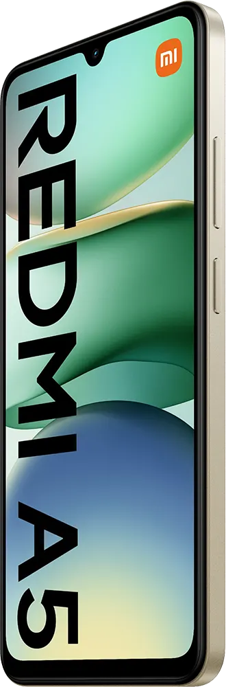 Redmi A5 Dual SIM Mobile, 64GB Memory, 4GB RAM, 4G LTE Network, Sandy Gold