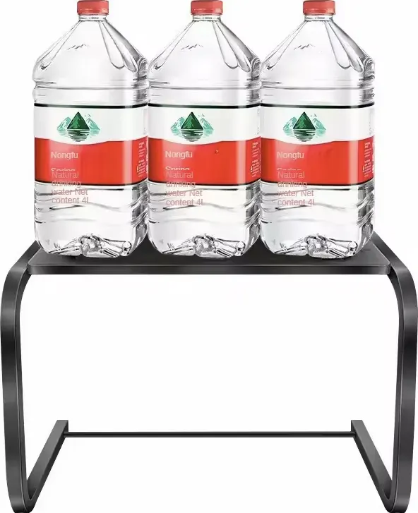 Metal Microwave Organizer, U-Shape, Black, Model 1364