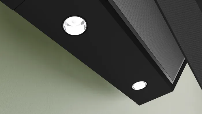 Bosch Built-in Decorative Glass Pyramid Hood, 90 cm, 2 Speeds, LED Lighting, Touch Control, Black, DWK97PJ60T