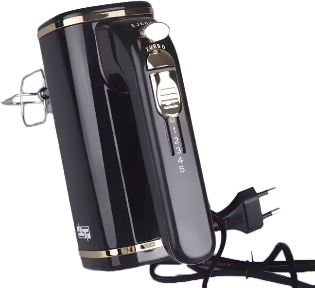 DSP Electric Egg Beater, 200 Watt, 5 Speeds, Multicolor, KM2008