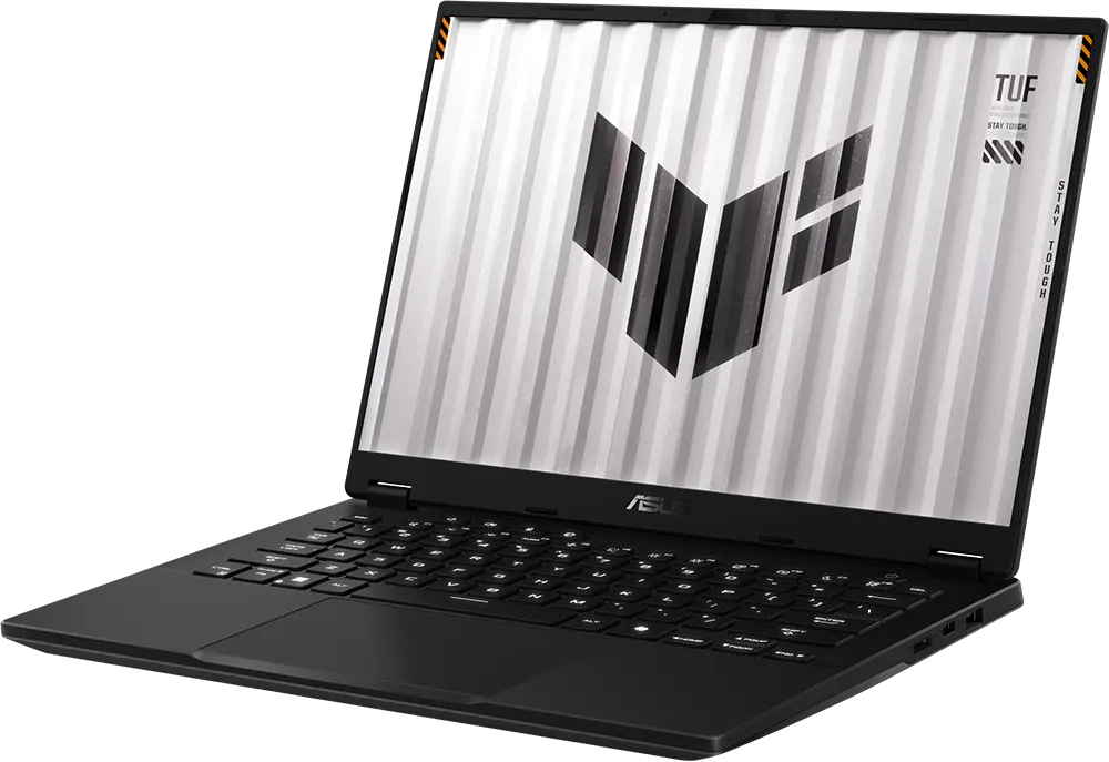 لاب توب أسوس TUF A14 FA401UU-RG020W للألعاب، معالج AMD Ryzen 7 8845HS، رامات 16 جيجابايت، هارد ديسك 512 جيجابايت SSD، نيفديا جي فورس RTX 4060 GDDR6 ذاكرة 8 جيجابت، شاشة 14 بوصة WQXGA (2.5K) ويندوز 11 هوم،  رمادي