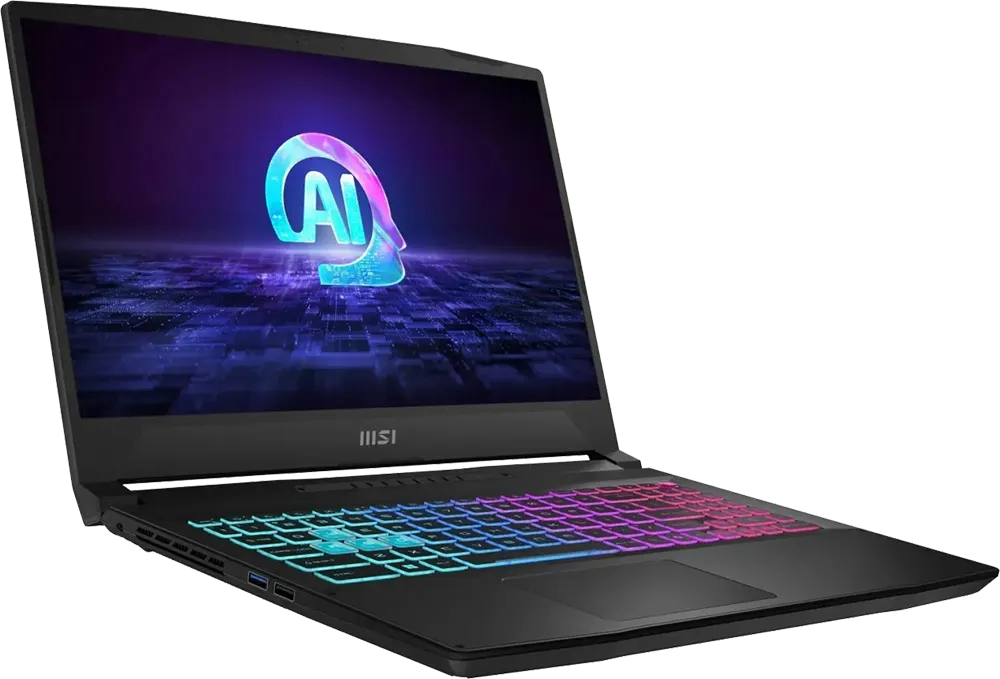 Gaming Laptop Msi Katana A15 AI B8VE-615XEG , AMD Ryzen™ 9 8945HS, 16GB Ram, 512GB SSD Hard Disk, NVIDIA® GeForce RTX™ 4050 6GB Graphics Card , 15.6" FHD Dispaly, DOS, Cosmos Gray