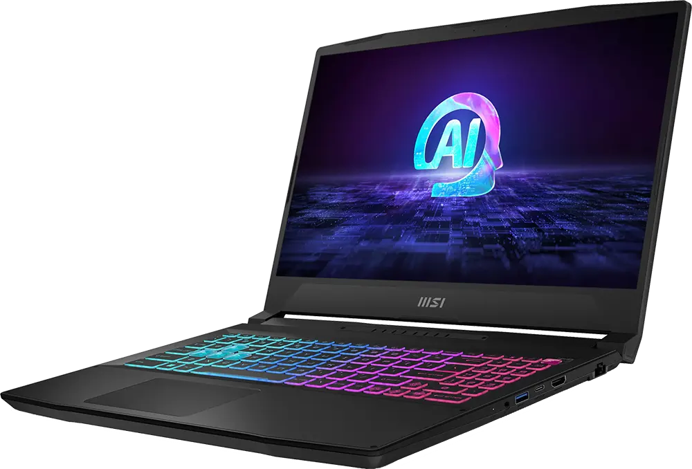 Gaming Laptop Msi Katana A15 AI B8VE-615XEG , AMD Ryzen™ 9 8945HS, 16GB Ram, 512GB SSD Hard Disk, NVIDIA® GeForce RTX™ 4050 6GB Graphics Card , 15.6" FHD Dispaly, DOS, Cosmos Gray