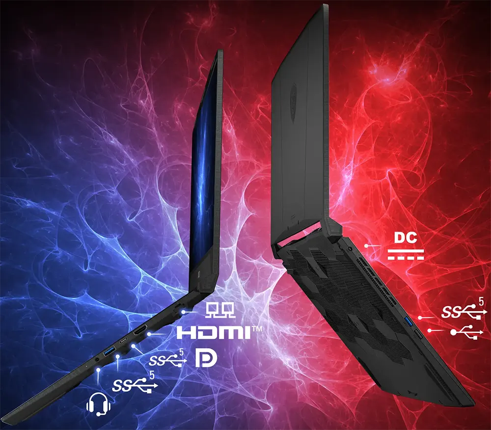 Gaming Laptop Msi Katana A15 AI B8VE-615XEG , AMD Ryzen™ 9 8945HS, 16GB Ram, 512GB SSD Hard Disk, NVIDIA® GeForce RTX™ 4050 6GB Graphics Card , 15.6" FHD Dispaly, DOS, Cosmos Gray