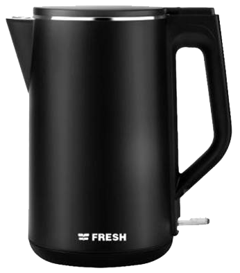 غلاية مياه كهربائية استانلس فريش ، 1.7 لتر ، 2000 وات ، أسود ، FDK-17B كود 18969