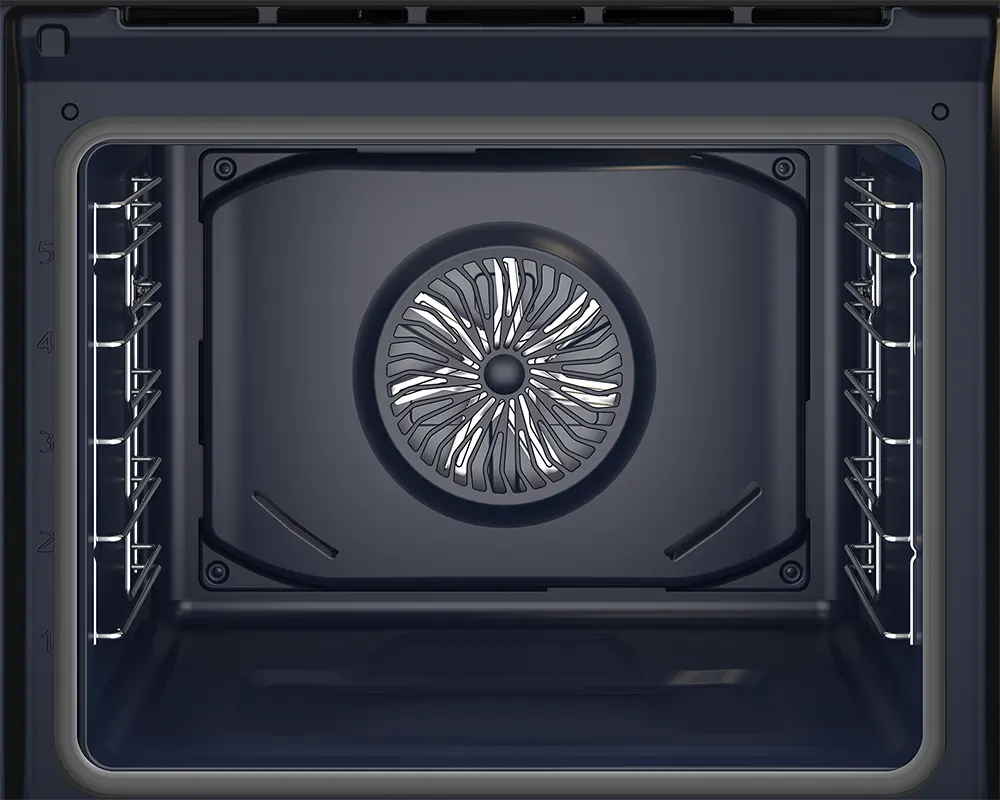 Beko 60cm Built-in Electric Oven, Digital Display, 2 Fans, White, Model BBIM17300WD