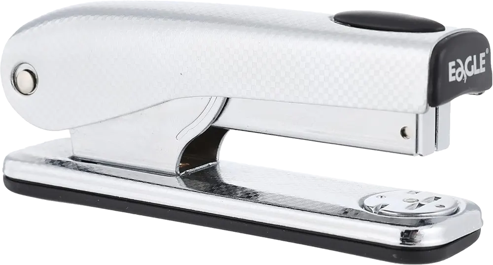 Eagle Metal Stapler, 12 Sheets Capacity, Quick Use, Silver S6085B.EP