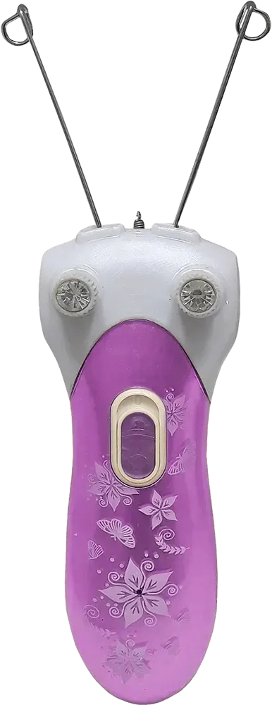 Moehair Electric Threading Epilator Machine, White-fuchsia, Model MO-9042