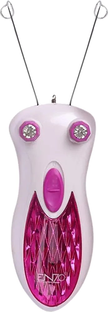 Moehair Electric Threading Epilator Machine, White-fuchsia, Model MO-9041