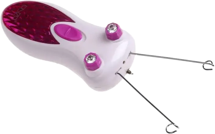Moehair Electric Threading Epilator Machine, White-fuchsia, Model MO-9041