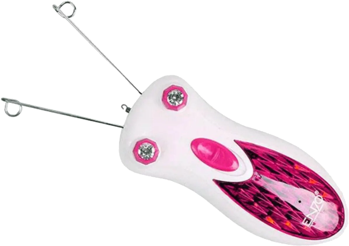 Moehair Electric Threading Epilator Machine, White-fuchsia, Model MO-9041