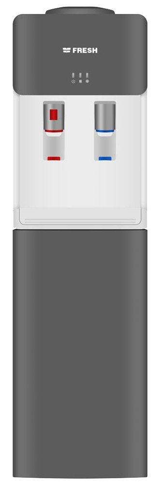 مبرد مياه فريش ، 2 حنفية ( بارد - فاتر) ، تحميل علوي ، رمادي × ابيض ، FW-17VFDWN