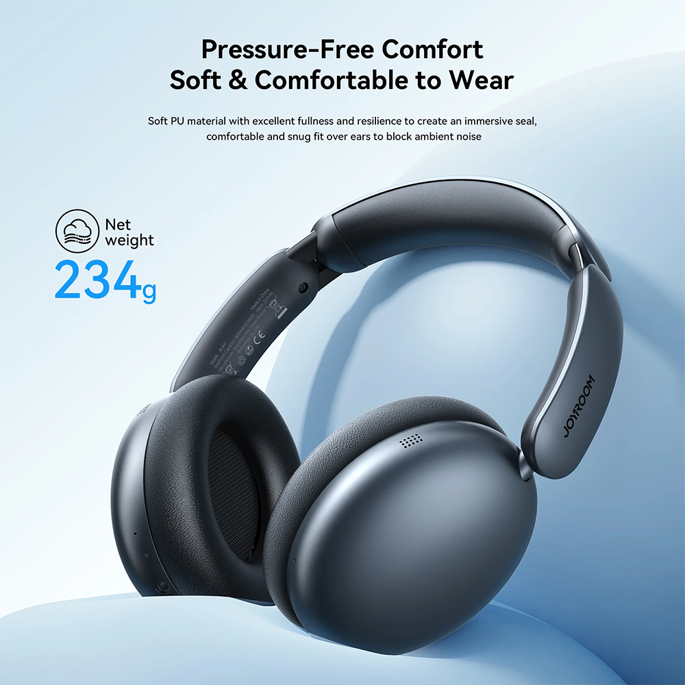 Joyroom JR-JH1 Bluetooth Headset , Hybrid ANC Wireless Headphone , Foldable , Black