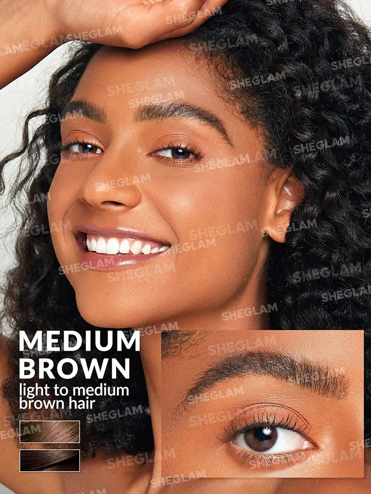 Sheglam Feather Better Liquid Eyebrow Pencil, Medium Brown