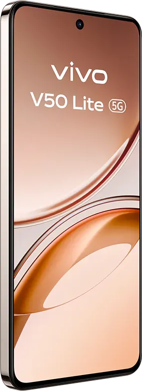 Vivo V50 Lite Dual SIM Mobile, 256GB Memory, 12GB RAM, 5G Network, Gold