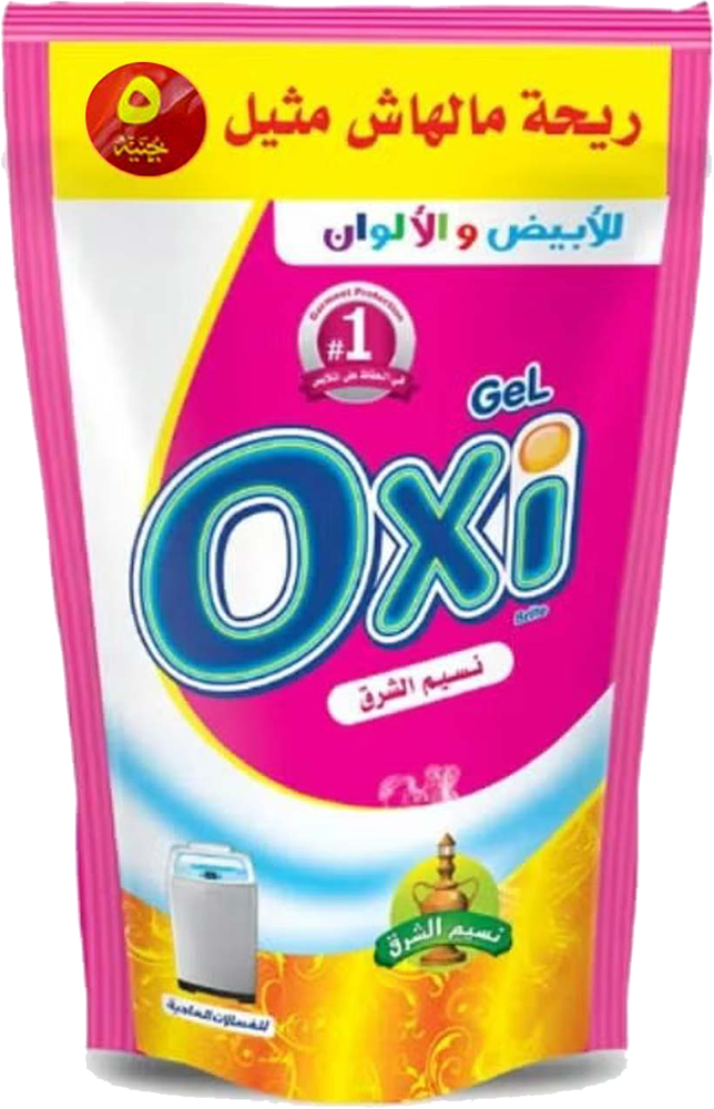 كيس اوكسي جل للملابس البيضاء والملونة،برائحة نسيم الشرق،90 جم