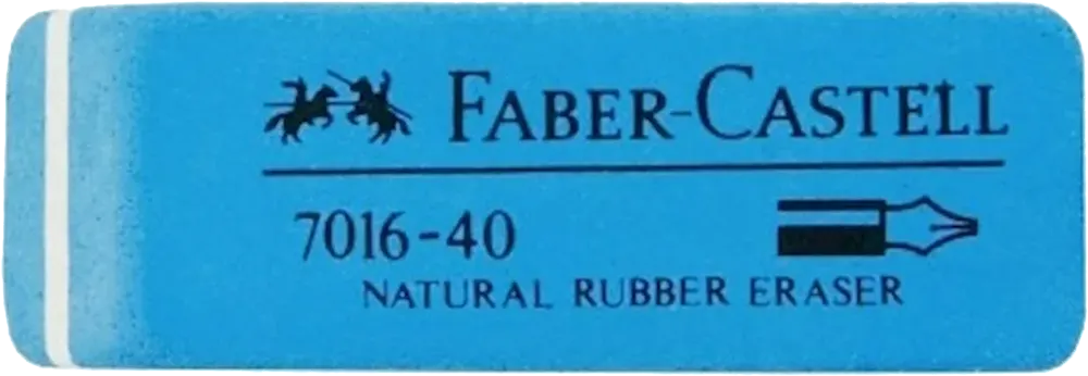 Faber-Castell ink Eraser, Rectangular, One Piece, Blue