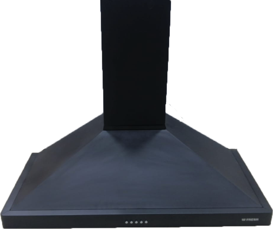 شفاط بلت ان فريش اسود هرمي باريس، 90 سم، 152 واط، 3 سرعات، اضاءة ليد، مدخنة، أسود FHP90B75ML- 19290