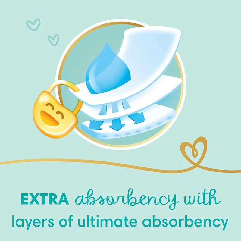 Pampers Premium Extra Care Saudi Diapers for Babies, Size 6, 13+ kg, 38 Diapers