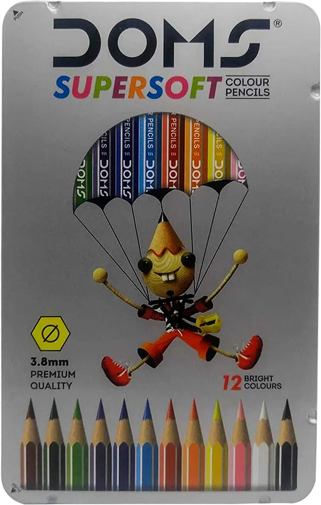 Doms Wood Color Box, Set of 12 Colors, Assorted Colors