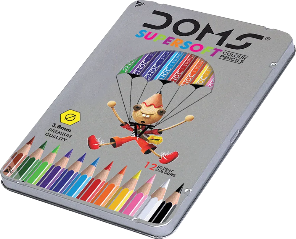 Doms Wood Color Box, Set of 12 Colors, Assorted Colors