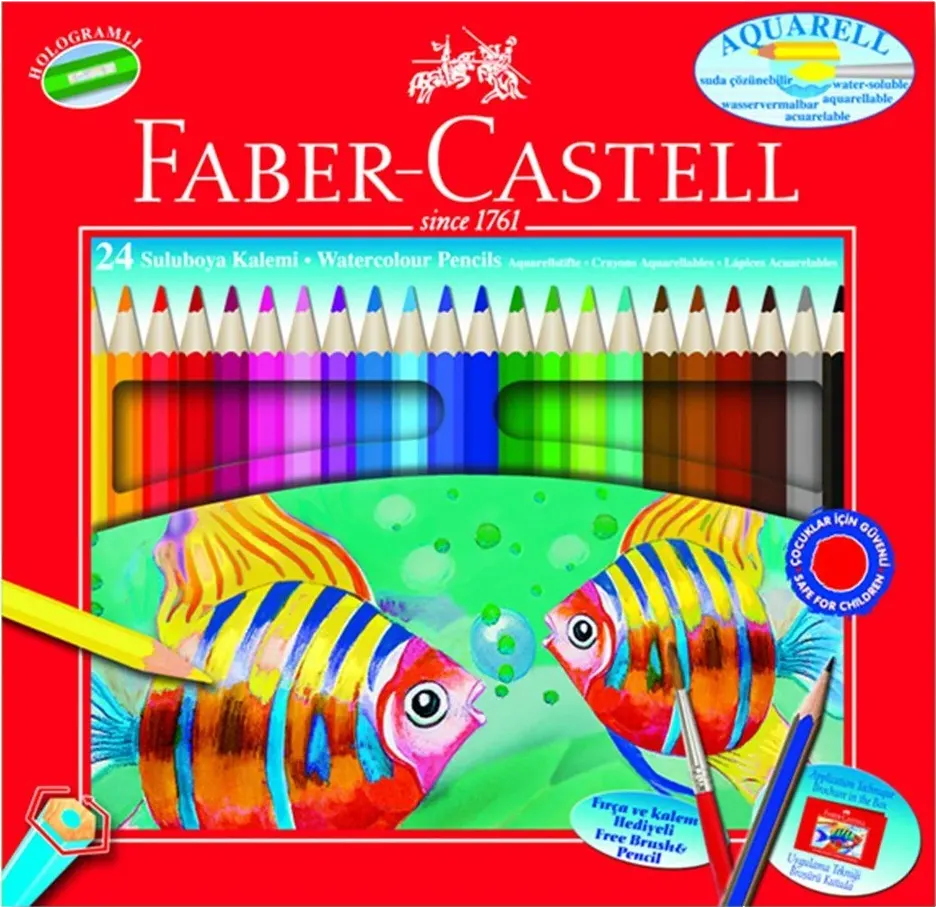 Faber Castell watercolor pencils 24 Colors