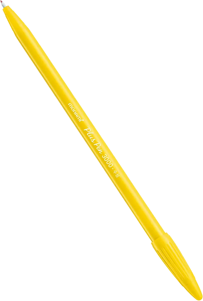 قلم فلوماستر مونامي بلس 3000، سن 0.4 ملم ، أصفر 4