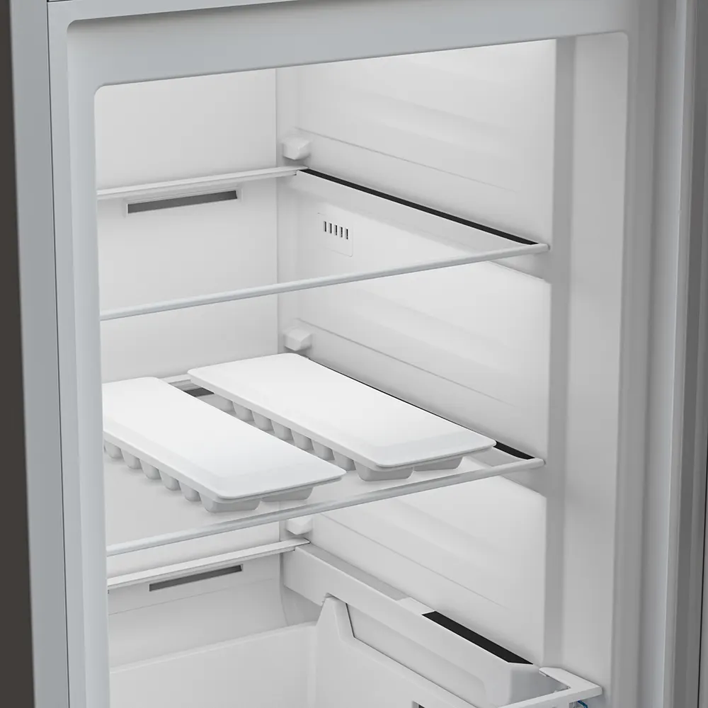 Upright Freezer Beko No Frost, 8 Drawer, Digital Display, Silver, Model B3RFNE314ZXPE1